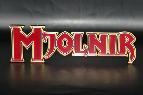 Mjolnir insegna logo - mjolnir, stampata