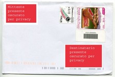 Prosciutto San Daniele con codice a barre su busta