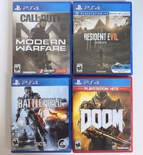 Lotto giochi PS4 (4) Call of Duty Modern Warfare Resident Evil Doom Battlefield 4