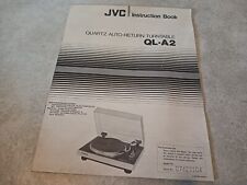 Libretto d'uso originale JVC QL-A2 giradischi DD