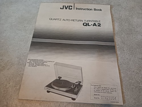 Libretto uso originale jvc - libretto, d'uso
