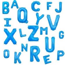 PALLONCINI LETTERA I BLU MYLAR