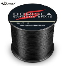 Dorisea 100M~2000M 6lb-500lb Lenza da Pesca Intrecciata Nera Dynema Extreme Thread