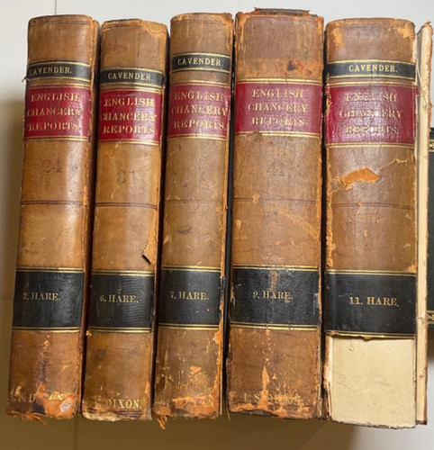 Lot antique law books - of, 5