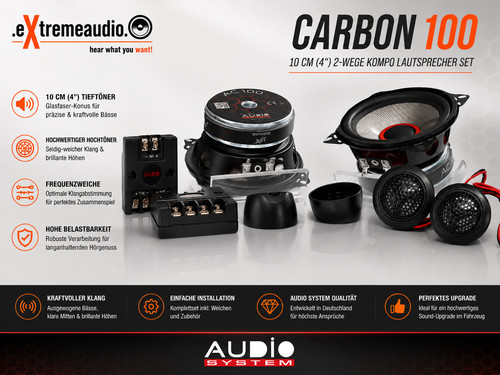 Sistema audio carbon 100 - sistema, cm
