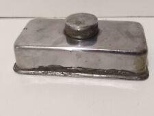 VINTAGE ANTICA LAMPADA AD OLIO IN METALLO A FORMA DI CALAMAIO