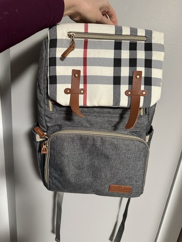 Gray brown black red burberry - gray,