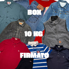 BOX STOCK LOTTO 10 KG ABBIGLIAMENTO FIRMATO PREMIUM VINTAGE LAVATO GRADO A