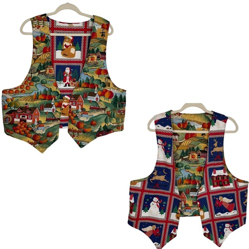 Gilet reversibile fatto mano - gilet, a