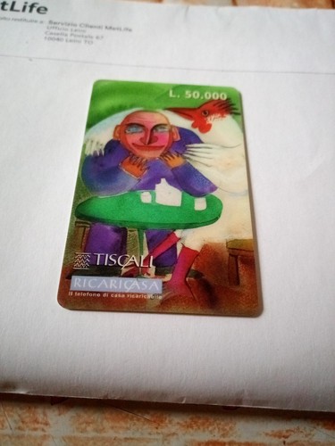 Scheda telefonica rara - scheda,