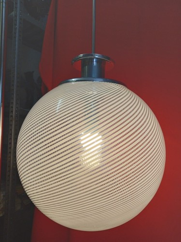 Lampadario murano filigrana