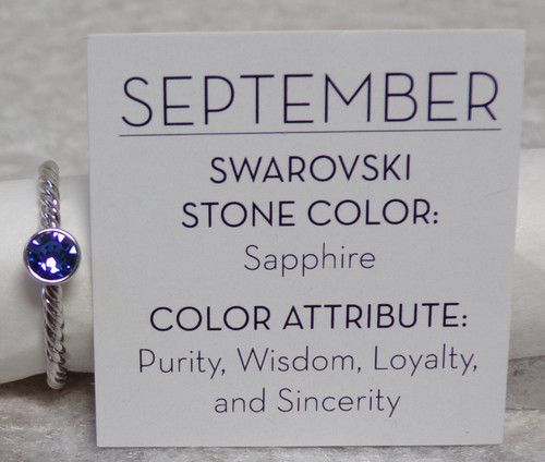 Anello zaffiro swarovski - anello,