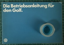 Raro Catalogo Uso e Manutenzione VOLKSWAGEN GOLF-6/1982