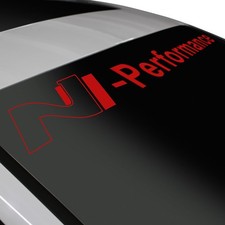 Adesivo Parabrezza N Performance Contorno Rosso Pellicola Accessori KX068