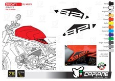 Tank side adhesive graphics