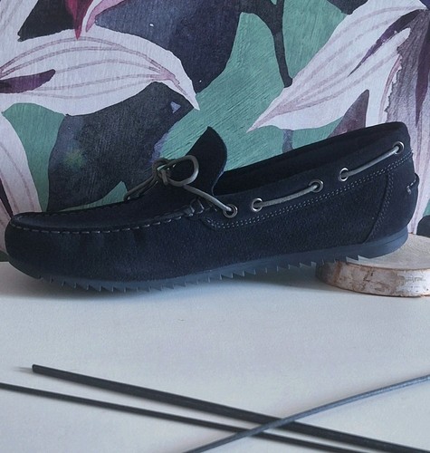 Mocassini geox blu navy - ,