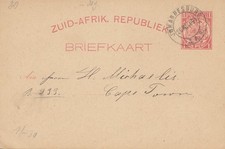 Sudafrica 1894 cartolina da - 1894:,