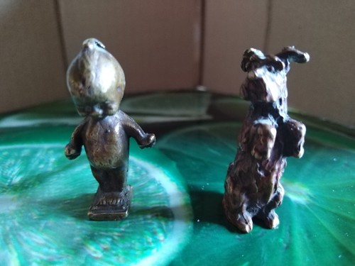 Coppia miniature bronzo - in,