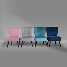 Velluto Riccio Cover Smerlate Accento Occasionale Sedia Poltrona Cena Mobili