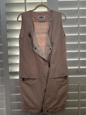 MM 6 MAISON MARTIN MARGELA long vest made of 100% cotton pink Size 38