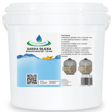 acquaverde SABBIA SILICEA per POMPA FILTRO PISCINA SILICA 0,8 - 1,2 mm 10 Kg