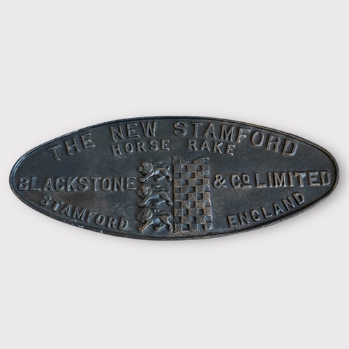 Antique cast iron sign - cast,