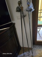 N.3 Bastoni Tende Estensibili In Ferro Battuto m. 1.10 - 2.20