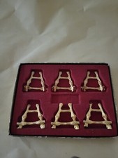 segnaposti in metallo dorato