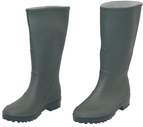 Stivali pvc verdi ginocchio - pvc,