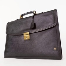 Borsa da lavoro LOEWE Anagram valigetta pelle nera originale ottima dal GIAPPONE