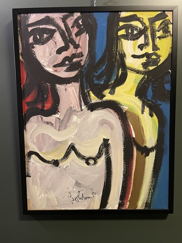 Quadro olio tela gustavo - su,