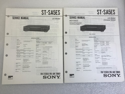 Sony sa5es manuale di - sony, st-sa5es