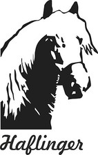 Adesivo per auto " HAFLINGER "