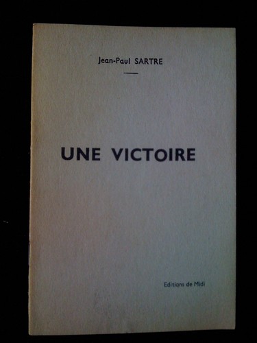 Jean paul sartre une victoire - sartre,