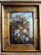 Otto Van Thoren, Floreale Still Life I, Olio Su Tavola