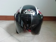 casco jet  per bambino/a taglia XS, rosso e nero, usato ma in buone condizioni