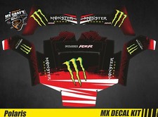 Kit Déco Quad pour / Atv Decal Kit for Polaris RZR - Monster Red