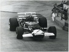 GRAHAM HILL BRM  LOTUS 49 GRAN PREMIO DI MONACO 1970 PHOTO CM 17,5 X CM 23,5
