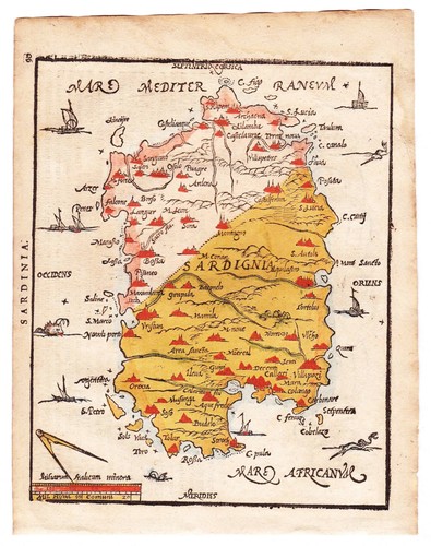 Sardegna island isola - isola, mappa