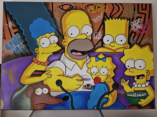 Quadri moderni homer - moderni, simpson