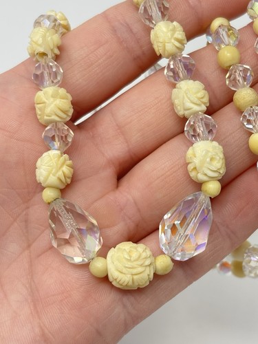 Collana vintage laurea crema - collana,