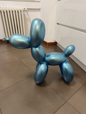 Statua Moderna Cane Palloncino Design Street Art Arredamento Resina Arredamento