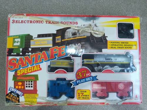 Toy train set - "sante, fe