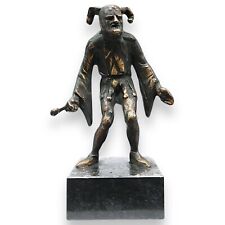 SCULTURA BRONZO BRONZETTO VINTAGE GIULLARE RIGOLETTO "La Donna è mobile"