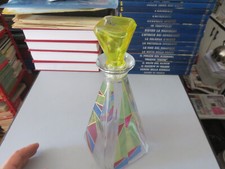 Bella Bottiglia decorata in Vetro con tappo vintage anni '70