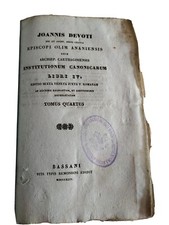 Libro antico del 1744, Remondini -Bassano sul Grappa-Cappuccini Reggio Emilia