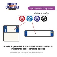 adesivo stemma TARGA AUTO MOTO