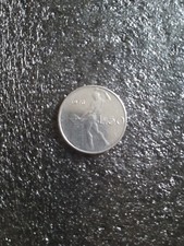 RARISSIMA MONETA 50 LIRE 1976 REPUBBLICA ITALIANA TESTA ROVESCIATA FIOR DI CONIO