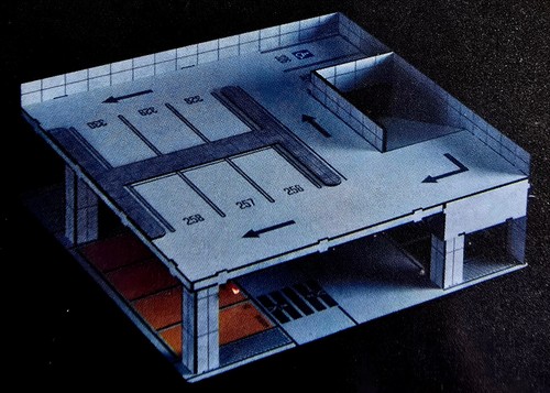 Diorama parcheggio tua auto - parcheggio,