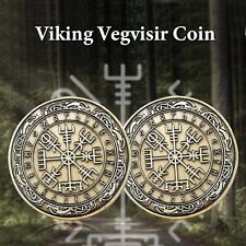 Moneta Vichinga Vegvisir Bussola Vichinga Moneta Mitologia Norrena Regalo Vichingo per Lui Lei